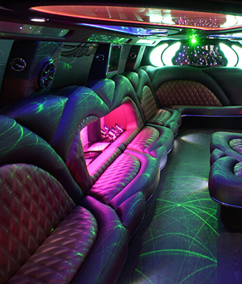 limo with surround sound system