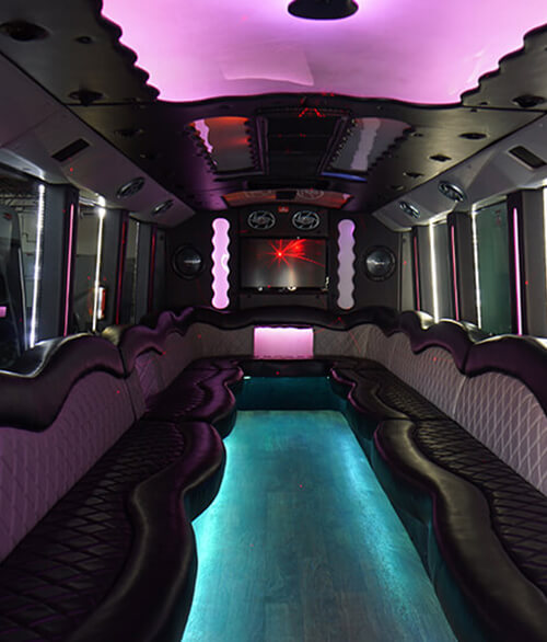 fancy limo bus